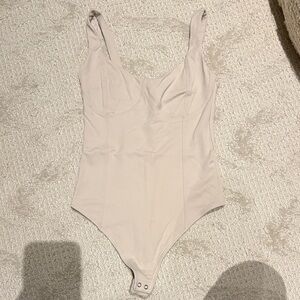 Abercrombie & Fitch Soft Beige Bodysuit